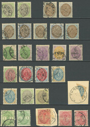 saubere gestempelte Partie von 127 Werten, Erhaltung meist ...