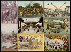 1910, Japan-British Exhibition, interessante Partie von 20 ...