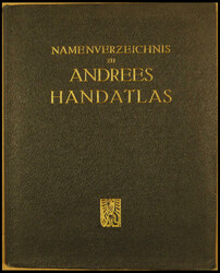 Namensverzeichnis zu Andrees Handatlas – sechste Auflage, Verlag ...