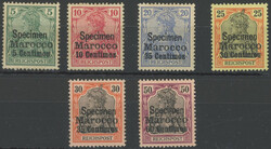 1900, 5 - 35 and 60 C. Reichspost with overprint Specimen, rest of ...