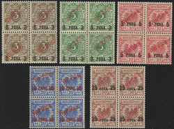 essays: 2 - 25 P. crown / eagle with red overprint valueless, the 10 ...