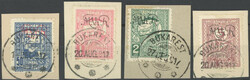 1917, 50 B. - 5 L. "Zwangszuschlagsmarken", Prachtsatz, Mi. 75 ...