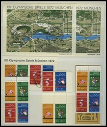 1957-82, lot of approximate 180 different values in block of four, ...