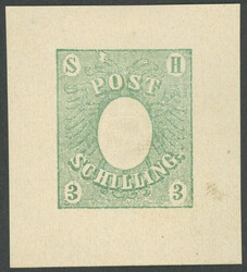1894, 3 S. green, private reprint from Albin rosary, superb, R! photo ...