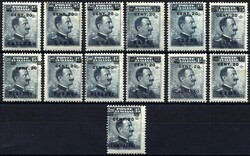 1912, 20 C. on 15 C. with overprint the different name of islands, ...