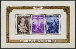 1949, souvenir sheet pair paintings, mint never hinged, minimal ...