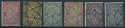 1881, 3 - 30 St. heraldic lion, very fine set, Michel 180.-