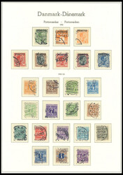 1921-55, complete cancelled part of a collection postage due stamps ...