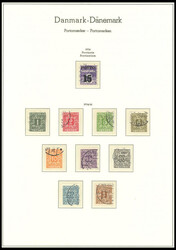 1921-55, complete cancelled part of a collection postage due stamps ...