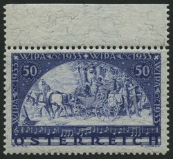 1933, 50 g. Vienna Philatelic Exhibition, granite paper, mint never ...