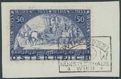 1933, 50 g. Vienna Philatelic Exhibition, granite paper, special ...