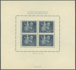 1946, souvenir sheet a hundred years bank, very fine MNH, Michel 270.-