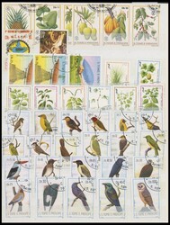cancelled lot of 1975-92 with many good issues and souvenir sheets, ...
