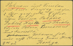 1905, King CHULALONGKORN, postal stationery as telegram used with ...