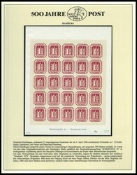 500 years post on Sieger pages in 3 albums and a Leitz folder with ...