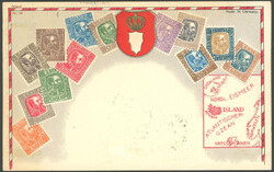 1931, Iceland flight, Icelandic post, scarce picture postcard to ...