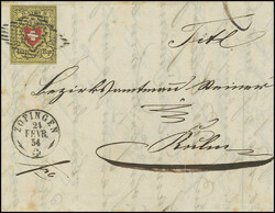 Type 27 D/RU, farbfr. u. allseits gleichmässig breitrandig, perfekt ...