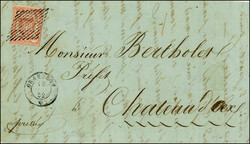 Type 7 mit dem Plattenfehler "diagonaler Strich im Markenbild", ...