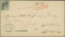 10 Rp. lebhaftpreussischblau, farbfr. u. allseits sehr gut gerandet ...