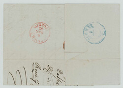 1852: Zürichsee, attraktiver Porto-Faltbrief vom 6. November 1852 ...