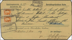 20 Rp. orange im waagr. Paar, farbfrische Einheit, der rechte obere ...