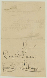 1844: Zugersee, Frachtbrief vom 30.4.1844 von Zug mit ...