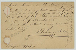 Belgien: 10 Rp. karmin, farbfr. u. einwandfrei gez. als ...