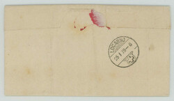 5 Rp. braun im waagr. Paar, farbfr. u. gut gezähnt, auf ...