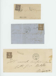 Kanton Tessin, 1875/81ca: Kleines Heimat-Lot mit sehr sauberen ...