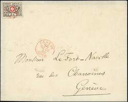 Waadt 5 C. 9. Marke des Bogens, farbfrisch und gut- bis überrandig, ...