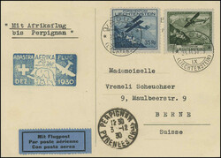 3. Schweizer Afrikaflug, Sonderflug der Ad Astra 1930 (2. Dez.): ...