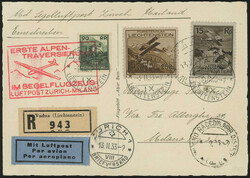 Schleppsegelflug Zürich - Milano 1933 (13. Febr.): Attraktive ...