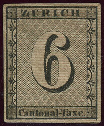 Zürich 6, Esslinger Probedruck, farbfr. und allseits gleichmässig ...