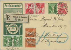 Landesausstellung Bern 1914: Eingeschriebener Ausstellungsbrief mit ...