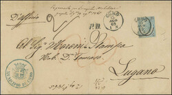 Kanton Tessin, 1864/1936ca: Bestand mit 62 Belegen, meist Incoming ...