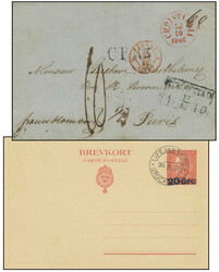 1839/1925: Interessante kleine Partie Schweden mit 15 BoM u. Karten, ...