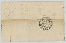 WALLISELLEN, 1861: Attraktiver Charge-Faltbrief mit zwei als Paar ...