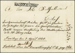 BASSERSDORF, 1839/48: Vier archivfrische "Vorphilabriefe" je mit ...