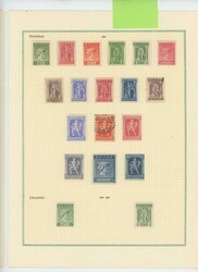 1893/1915: Spezialsammlung Südosteuropa im Klemmbinder mit ...