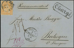 20 Rp. orange, farbfr. u. einwandfrei gez., sauber u. leicht ...