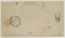 1872: Tüblibrief 30 Rp. ultramarin mit Zusatzfrankatur Sitz. ...