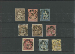 1859/91: Schönes Heimat-Lot aus Wipkingen, jeweils saubere, klare ...