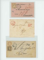 1852/1910: Kleines St. Galler-Mixedlot mit 14 Belegen. Dabei zwei ...