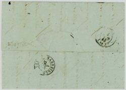 1845: Portobrief vom 30. August 1845 von Schaffhausen mit zweilinigem ...