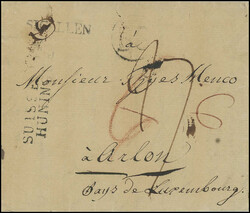 1811: Interessanter Portobrief vom 31. Dezember 1811 von St. Gallen, ...