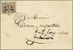 Waadt 5 C., farbfr. u. allseits breitrandig, zartklar und übergehend ...