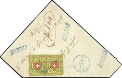 Typen 37-38 D/LO im waagr. Paar, farbfr. u. allseits breit- bis ...