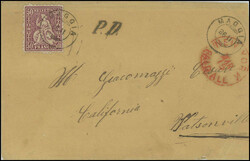 USA: 50 Rp. lila, farbfr. u. allseits gut gezähnt, sauber u. ...