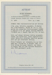 2 Rp. grau (unten angeschnitten), zusammenhängend mit der rechten ...