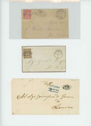 1854/88, Tessiner Strahlenstempel: Attraktives Lot mit 14 Belegen, ...